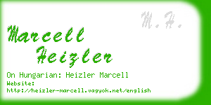 marcell heizler business card